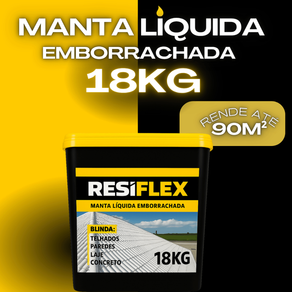 Impermeabilizante Manta Líquida 18kg Anti Goteira Anti Vazamento Umidade Infiltração Telhado Laje