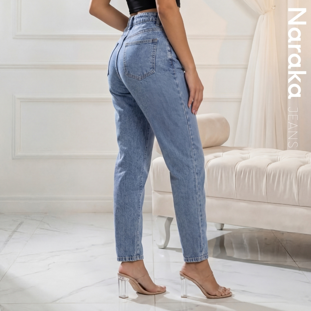 Calça Mom Jeans Feminina Cintura Alta · foto 2
