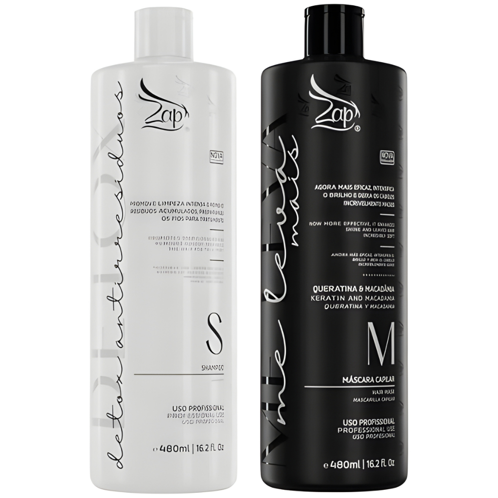 Escova Progressiva Zap Me Leva Kit 2x 480ml