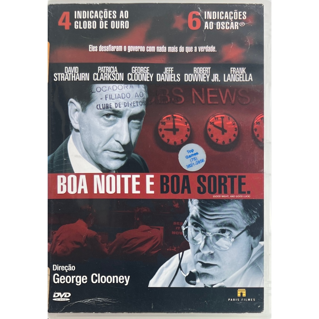 DVD - Boa Noite e Boa Sorte - George Clooney - Original