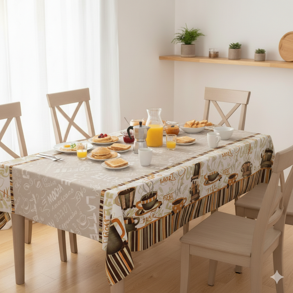 TOALHA DE MESA 8/6/4/ LUGARES/ ESTAMPAS LINDISSIMAS OXFORD