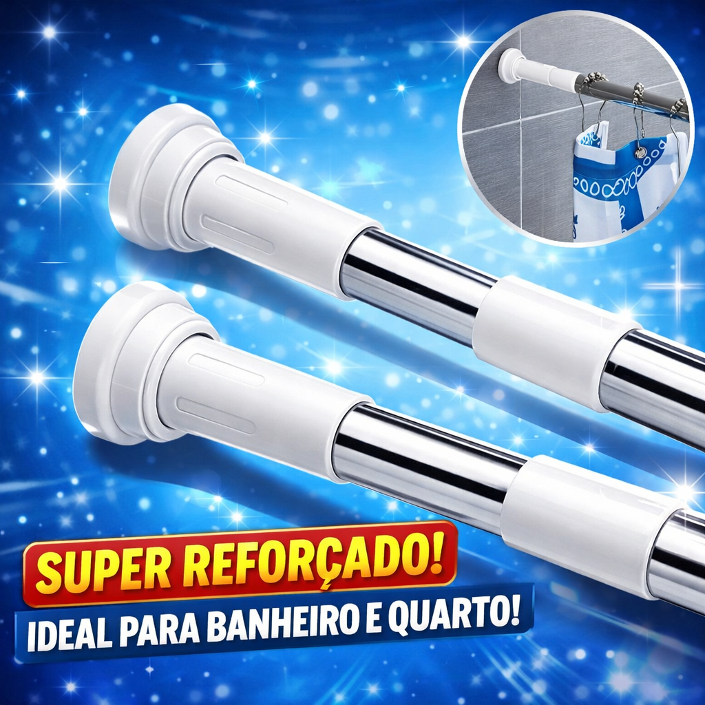 Varão Extensível Inox Ajustável 1,1m a 2m