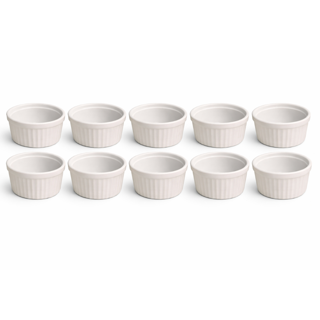 Ramekin de Plástico Pequeno 60Ml para Acompanhar Porções Kit 10 Ramekins para Servir Molhos