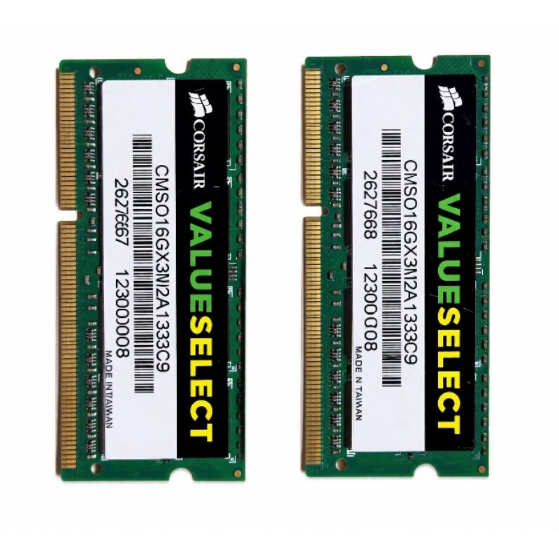 Memória RAM Notebook 16GB (2x8GB) DDR3 Corsair ValueSelect 1333MHz SODIMM