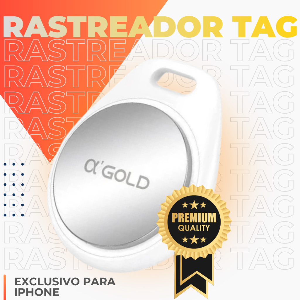 Smart Air Tag Rastreador Bluetooth para iPhone Localizador App iOS Objetos Perdidos/Pet A'GOLD