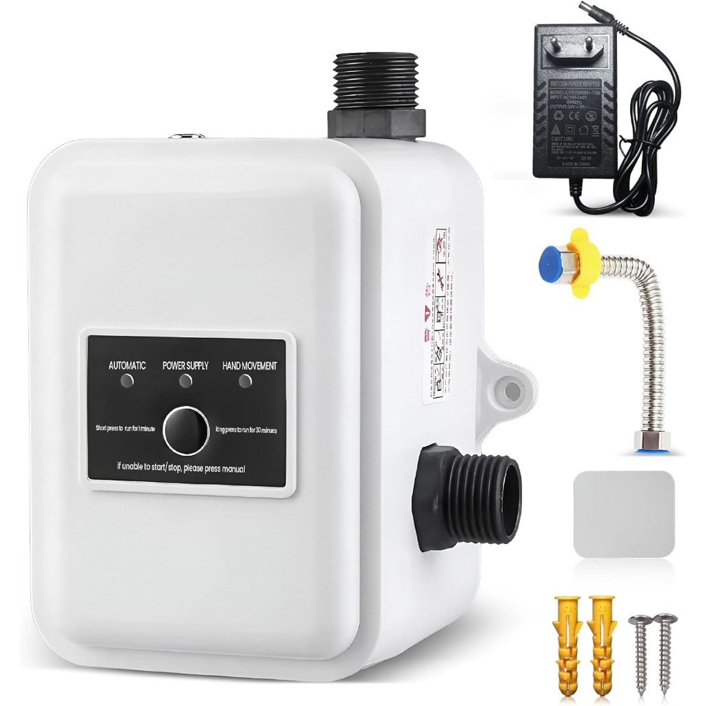 Bomba Pressurizadora Automática Silenciosa 24V 150W para Chuveiro, Torneira e Banheiro | Instalação Fácil