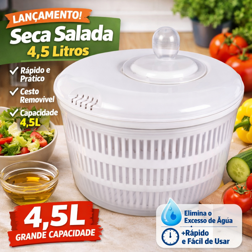 Centrífuga GRANDE 4,5L Seca Salada - verduras - folhas