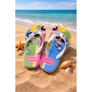 chinelo farm super poderosas, conforto e qualidade para a sua pequena. linha premium