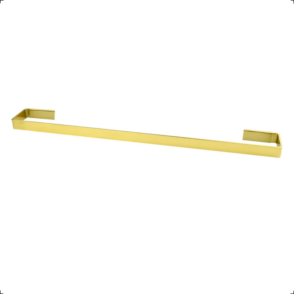 Suporte Porta Toalha Toalheiro Banho Quadrado Dourado Gold