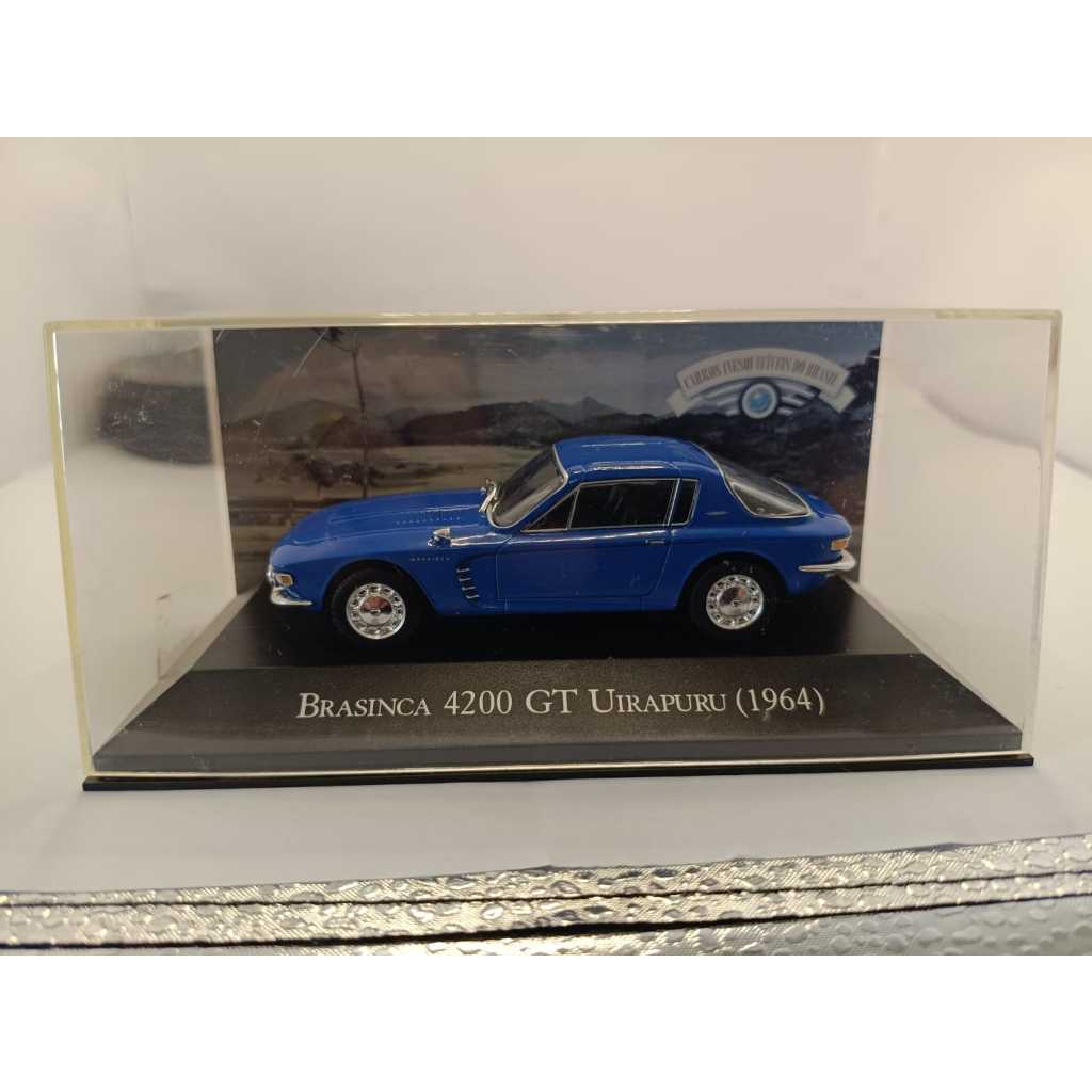 Miniatura CARROS INESQUECÍVEIS DO BRASIL Colecionável BRASINCA 4200 GT UIRAPURU ESCALA 1:43