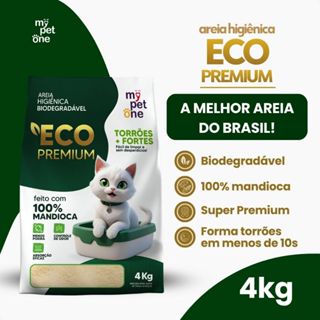 Areia Eco Premium Biodegradável 4kg Grãos Finos Mandioca - MyPetOne em Oferta na Shopee