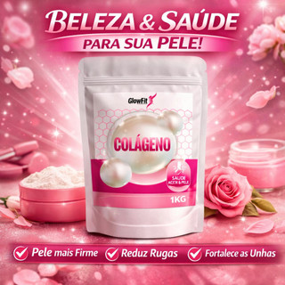 Colágeno Glowfit Hidrolisado – Suplemento de Beleza para Pele Jovem e Iluminada – 500g
