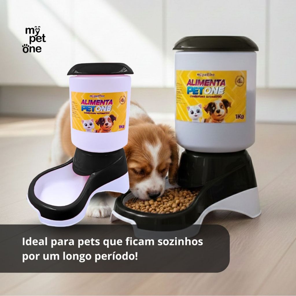 Comedouro Automático Truqys Pets Preto com Galão - 1Kg — imagem 2