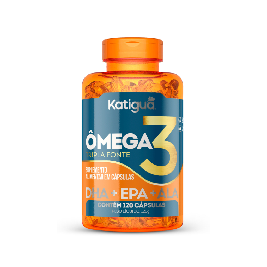 ÔMEGA 3 Tripla Fonte 1000mg 120 cápsulas Katiguá Premium 100% Puro Original em Oferta na Shopee