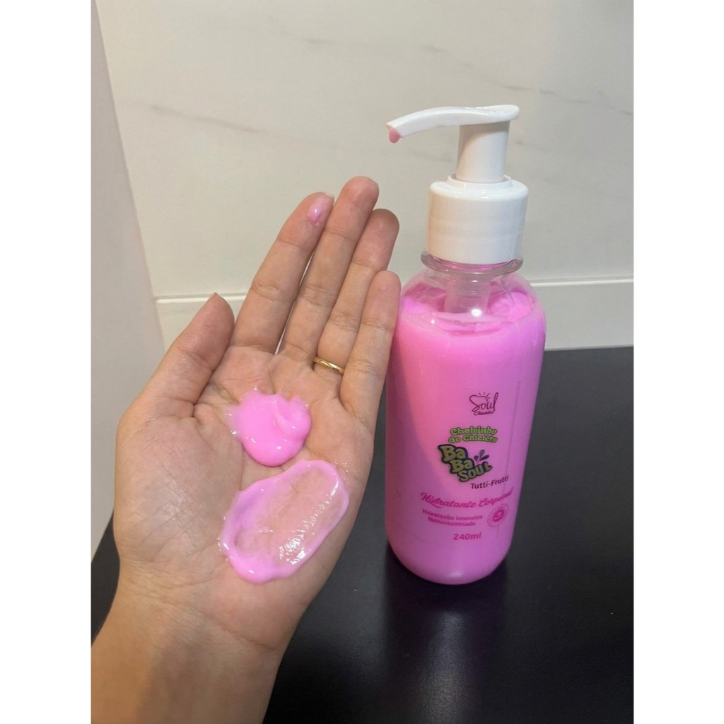 Hidratante Corporal BabaSoul Tutti Frutti - Hidratação Profunda e Ultra Macia com Cheirinho de Chiclete