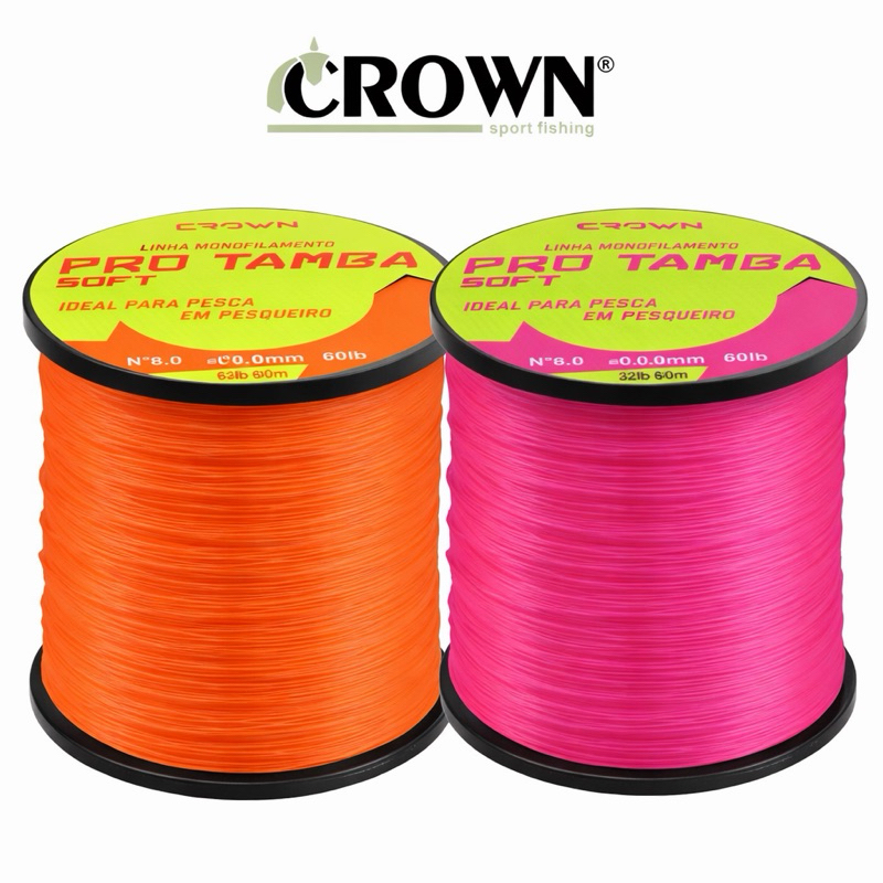 Linha Pesca Pro Tamba 600m Orange e Pink - Pesqueiro e Rio