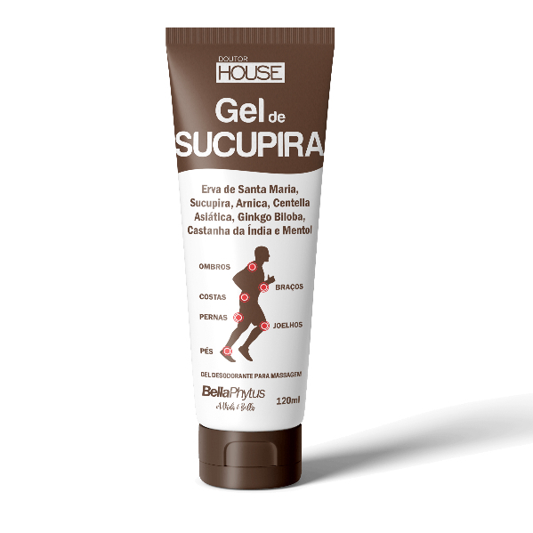 Gel de Sucupira para Massagem e Alívio Sobre a Dor Dr House 120ml-Bellaphytus