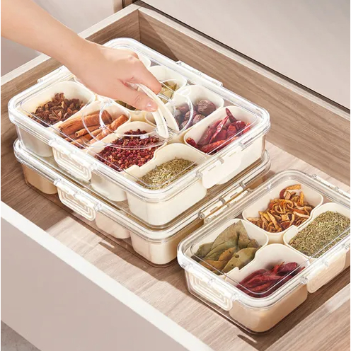Organizador Petisqueira  Geladeira Caixa Multiuso Cozinha Alimentos Verduras Vegetais Hermético ref: SYD12/SYD25