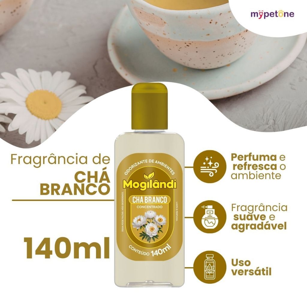 Óleo Odorizante de Ambientes Frescor Chá Branco Mogilândi 140ML