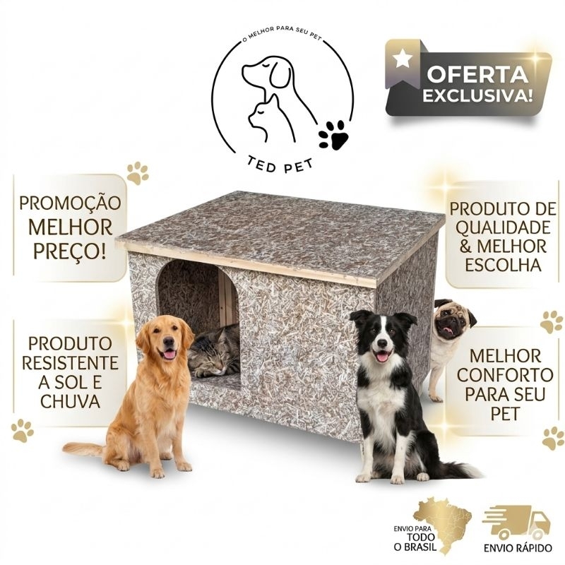 CASA CASINHA EDÍCULA ECOLÓGICA PARA CACHORRO E GATO BARATO PROMOÇÃO