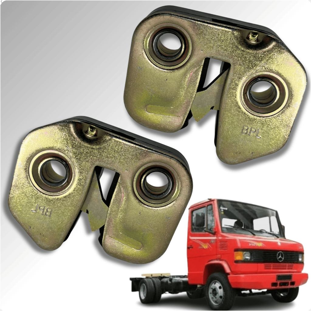Par Fechadura Trava Trinco Externo Da Porta Caminhões Mercedes Benz 709 710 909 912 914 1986 A 1997