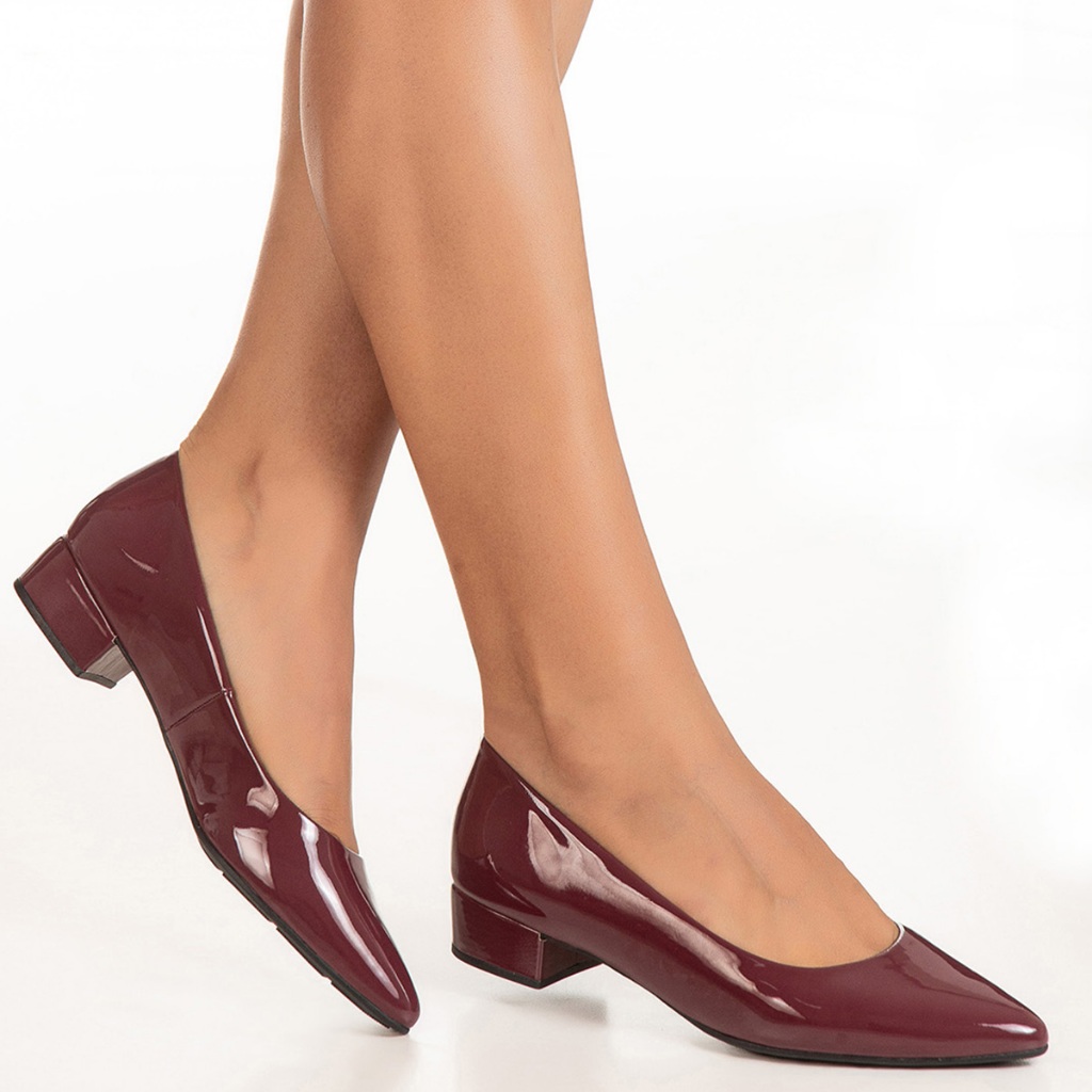 Scarpin Feminino Sapatilha Bico Fino Salto Baixo Palmilha Confortável Tendência Elegante Dani GiGiL em Oferta na Shopee