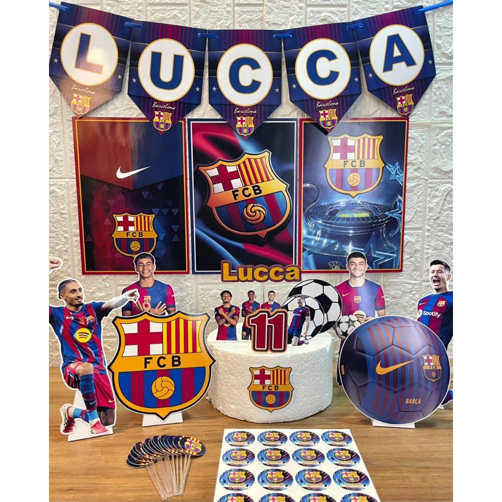 kit festa só um bolinho Barcelona- decoração aniversário barcelona - time futebol