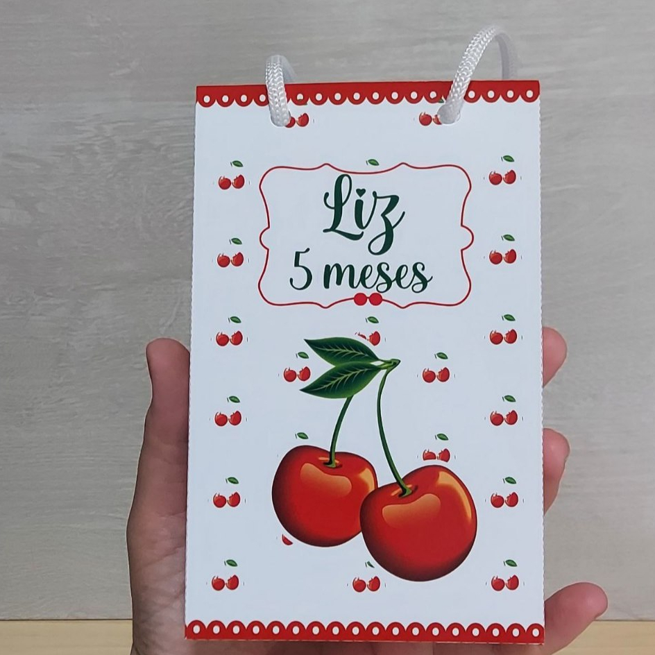 Sacolinha Surpresa CEREJINHA Personalizada (10x15cm) Kit Lembrancinha Festa Infantil