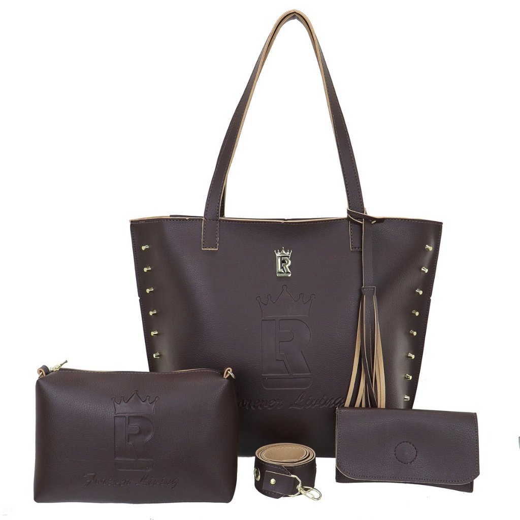Kit Bolsa Feminina 03 Pçs Bolsa Grande Sacola+Bolsa Media Transversal+Carteira Moda Tendencia+Promoção+Atacado+Lr16