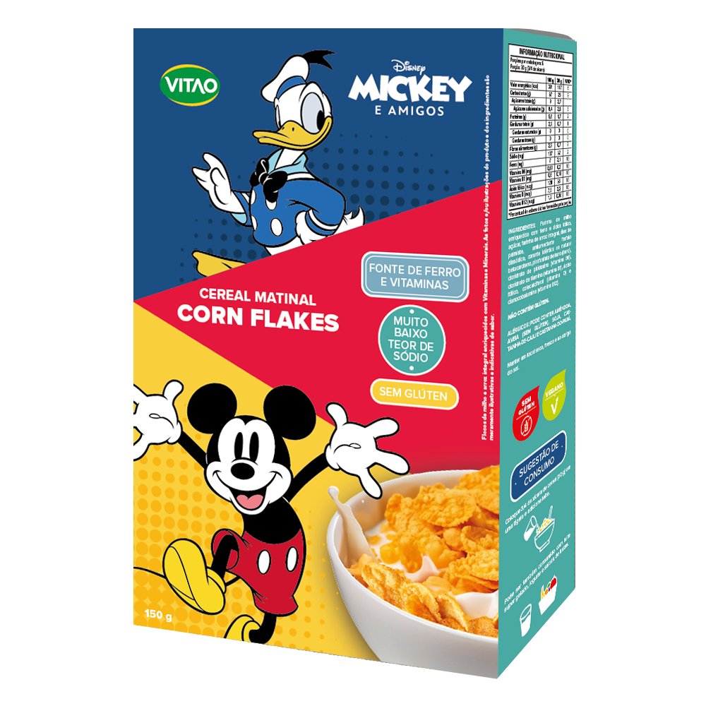 Cereal Corn Flakes Sem Glúten Mickey Disney 150 g · foto 2