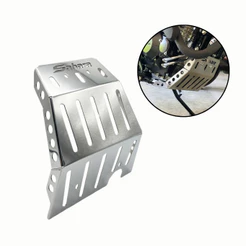 Protetor Carter Aço Carbono Honda Sahara 300 2024 Cromado