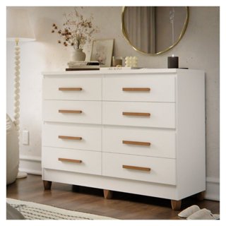 Cômoda 8 Gavetas LITE 110cm MDF Moderna Quarto Organizador Roupas Grande Casal Infantil Multiuso. em Oferta na Shopee