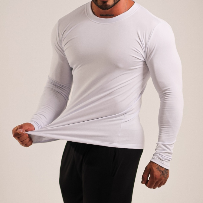 Blusa de Frio Segunda Pele Térmica Peluciada Manga Longa Masculina