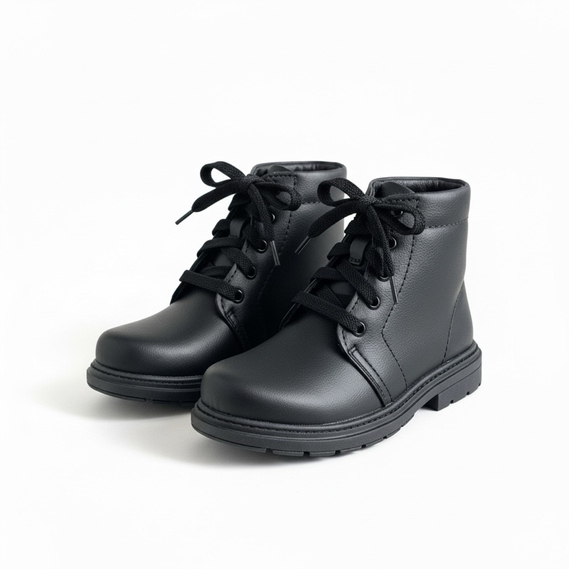 Bota infantil Menina Coturno Feminina Cano Curto Confortável Para Inverno e Todas as Ocasiões