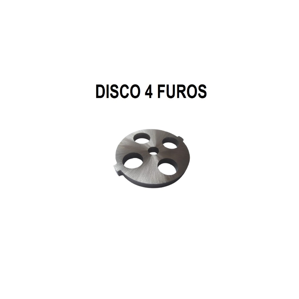 DISCO MOEDOR DE CARNE 4F DOMESTICO LENOX, MONDIAL, BRITANIA C/ ASTES