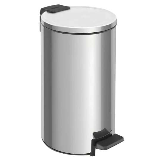 Lixeira Pedal 12L Inox Tramontina Loop Balde Removível Resistente Cozinha Banheiro