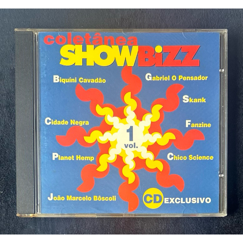 CD Coletânea Showbizz Vol. 1 1995 Rock Nacional Skank Planet Hemp Chico Science
