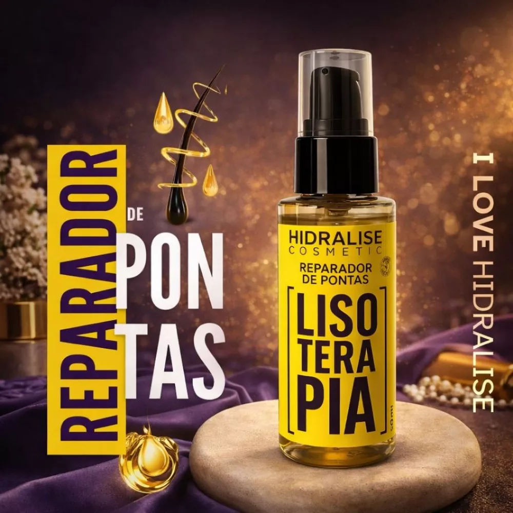 Óleo Lisoterapia Reparador De Pontas - Lisoterapia 60ml Profissional - Hidratante- AntiFrizz