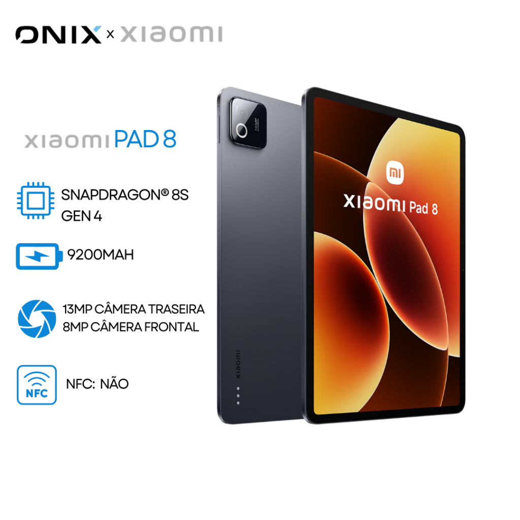 Tablet Xiaomi Pad 8 11.2 , Versão Global, Processador Snapdragon 8s Gen 4, Bater