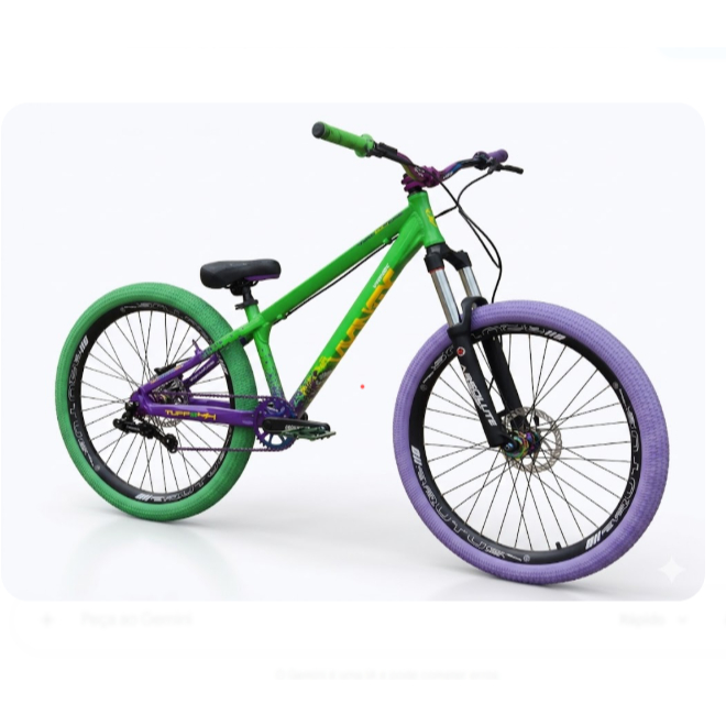 Bicicleta Vikingx Tuff-44 Coringa Freio Hidráulico Cubo Barulhento Suspenção GRAU + BRINDE EXCLUSIVO