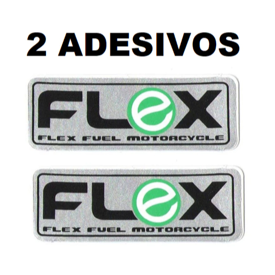 2 Adesivos Flex Fuel Biz100 125 CG125 150 Fan Bros 150 160 Xre190 300 CB300 Mix Flex