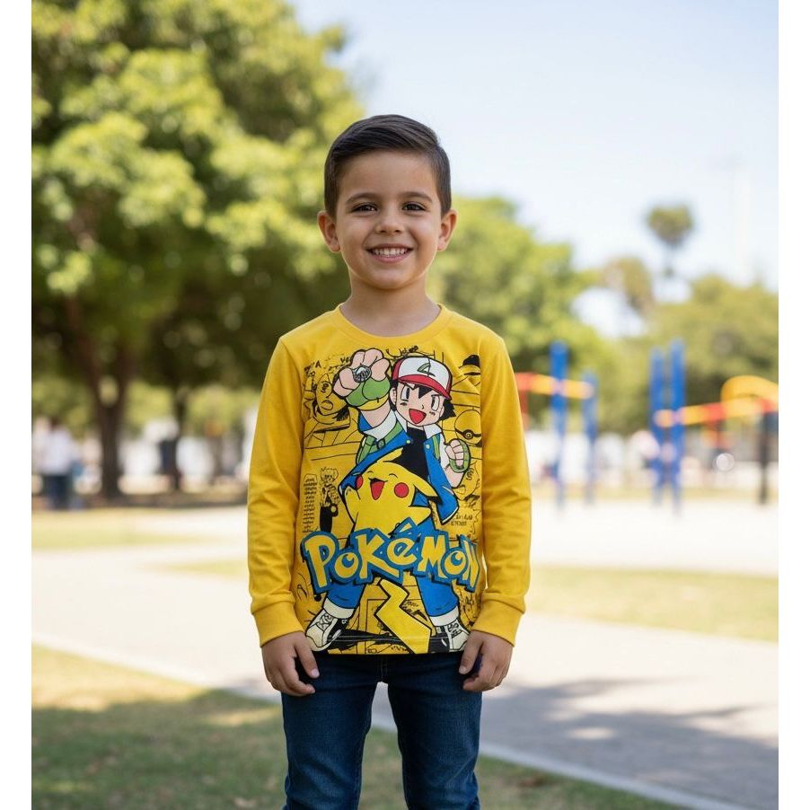 camiseta infantil pokemon