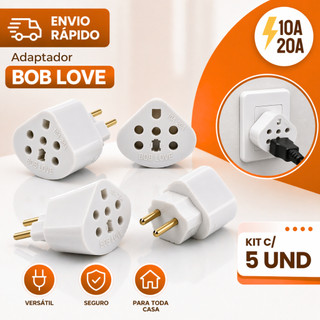 Adaptador de Tomada Bob LOVE Alta Temperatura - Ideal para Chapinha e Cozinha