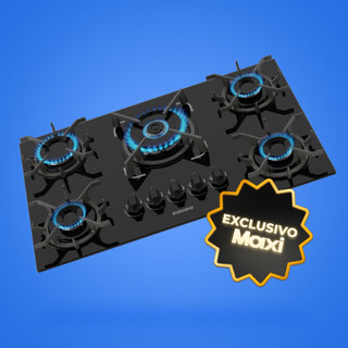 Fogão Cooktop 5 Bocas Tripla Chama Itatiaia Trempe Ferro Fundido Itacook New