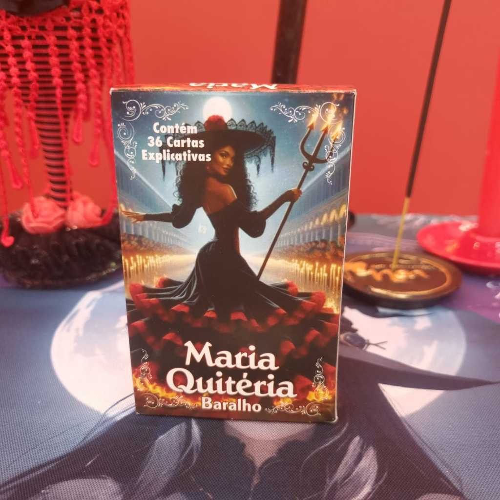 Baralho Tarot  Maria Quitéria Pombagira 36 Cartas Tarot Espiritual Consultas