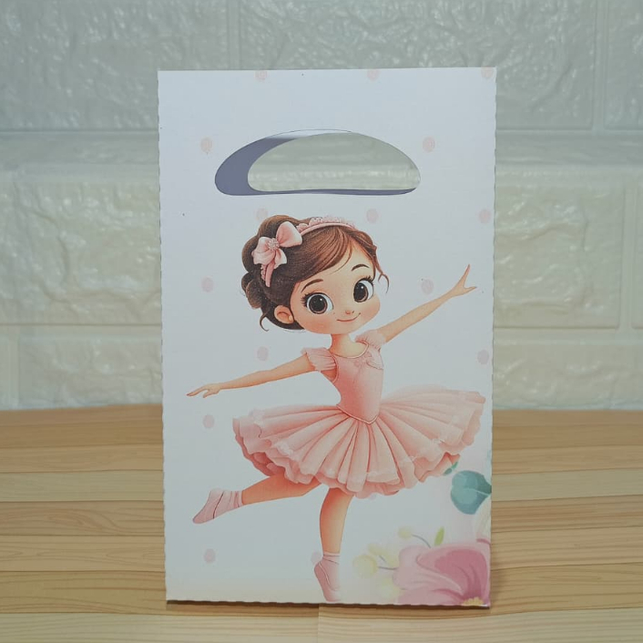 Sacolinhas PP BAILARINA Personalizadas Lembrancinhas de Festa e Aniversário.