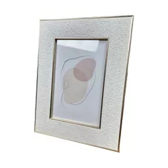 Porta Retrato Com Vidro Para Fotos Decorativo Sala Quarto 10x15cm Mart Off White