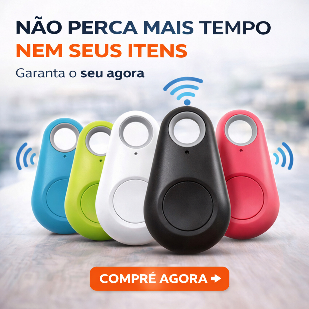 Chaveiro Rastreador Bluetooth Anti Perda Localizador de Chaves Carteira Bolsa iOS Android