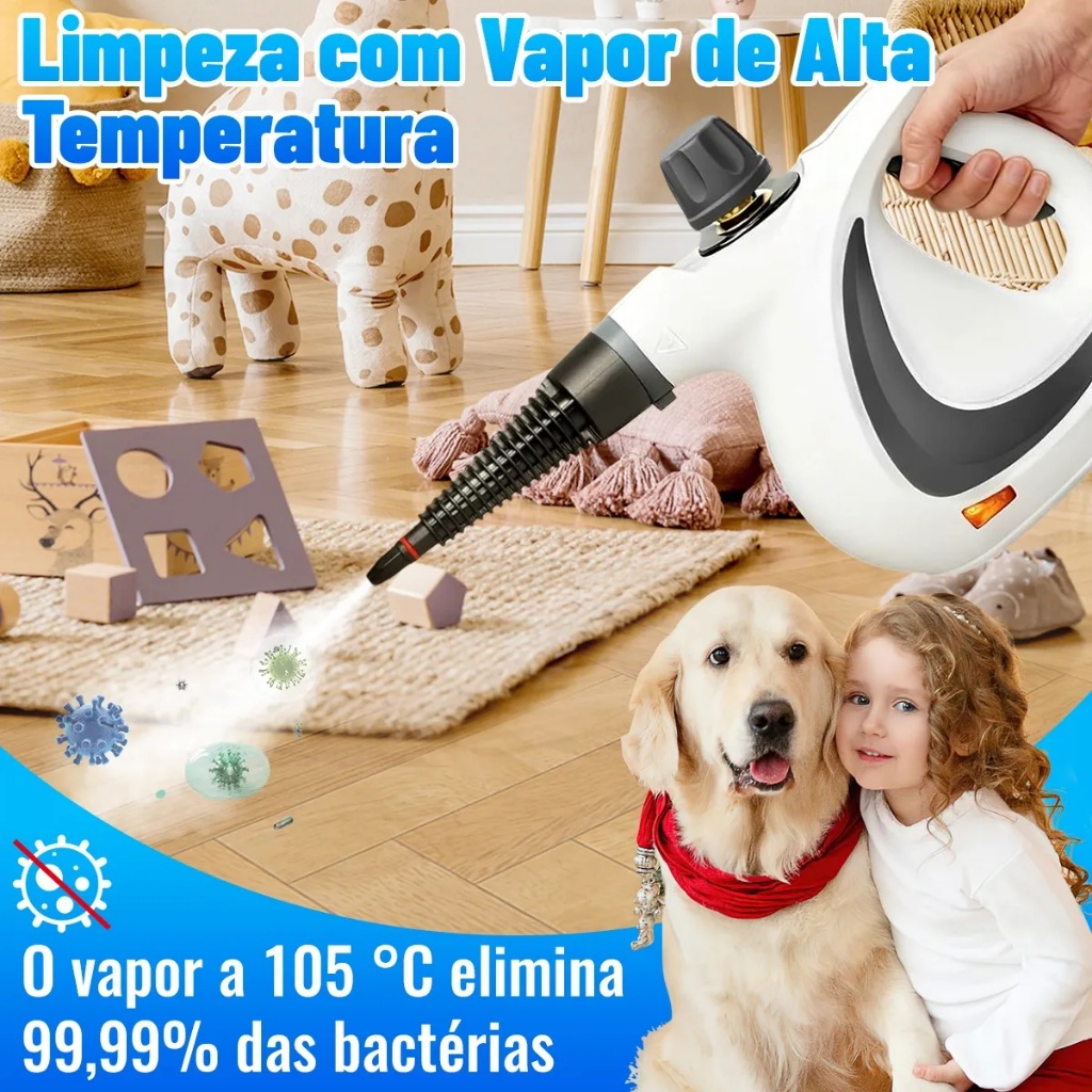 1050W 250ML 220v-240v Limpador A Vapor Pressurizado Para Casa Portátil Sofá Roupas Assentos De Carro Cozinha