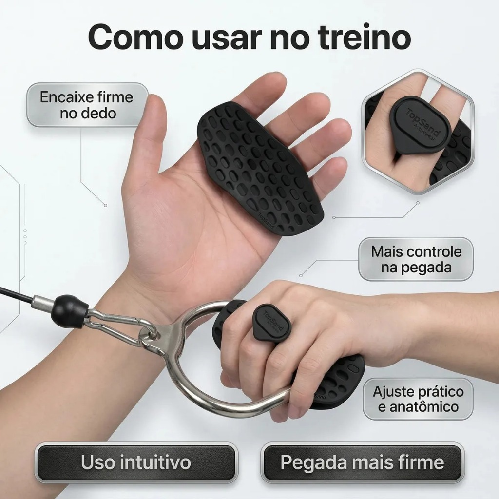 Par Luva Grip De Academia Protetor De Pegada Halteres Barra